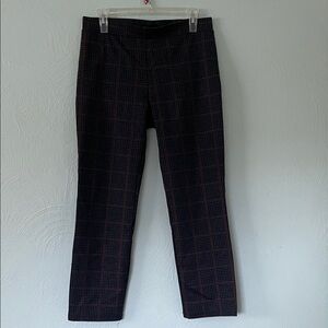 Sanctuary Women's Black and Red Checkered Cropped Pants